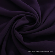 19MM Dark Purple Silk Crepe De Chine Fabric For Home Textile